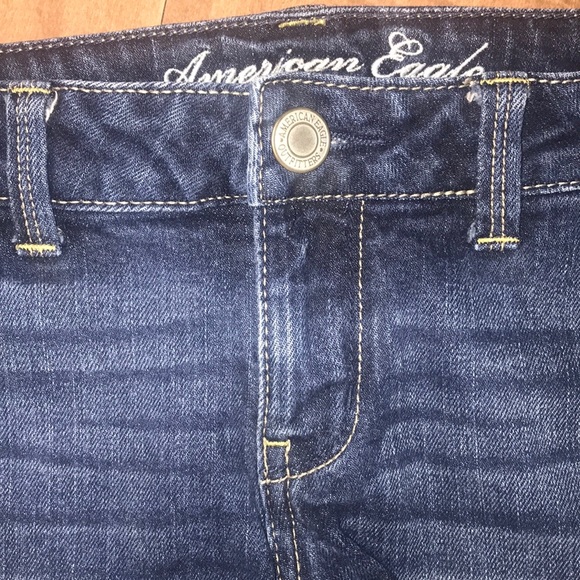 American Eagle Denim Stretch Jean Shorts Size 4 - Picture 3 of 6